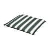 Mobili Da Giardino E Accessori|Cuscino per sedia da esterno con fantiasia  a righe verdi, 38x38xh2.5 cm