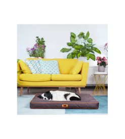 Outlet Cuscino "polo 95" marrone, 95x60x8 cm - Cuscini E Brandine