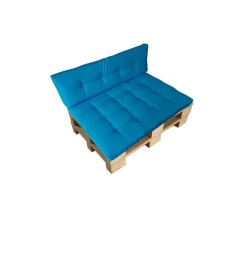 EuroGarden Tessile D'Arredo|Cuscino seduta per divano in pallet in tessuto turchese 120x80x10 cm