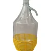 Taniche E Damigiane|Dama da 5litri con cestino e tappo in plastica