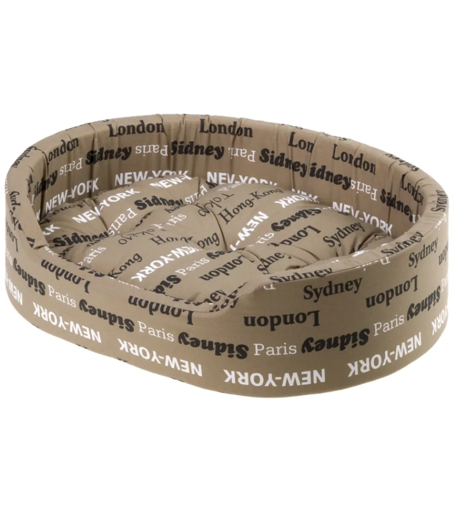 Cuscini E Brandine-Ferplast Dandy 65 cuccia in tessuto per cani e gatti, cotone, 65 x 46 x h 17 cm - .