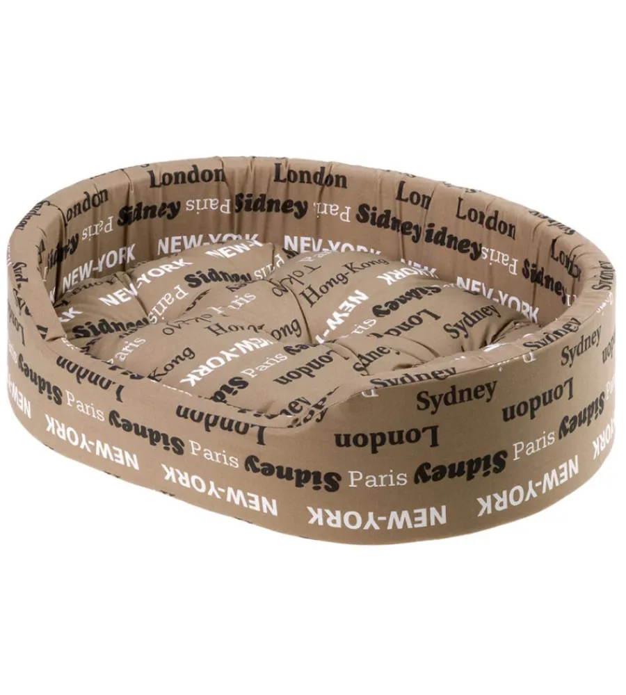 Cuscini E Brandine-Ferplast Dandy 65 cuccia in tessuto per cani e gatti, cotone, 65 x 46 x h 17 cm - .
