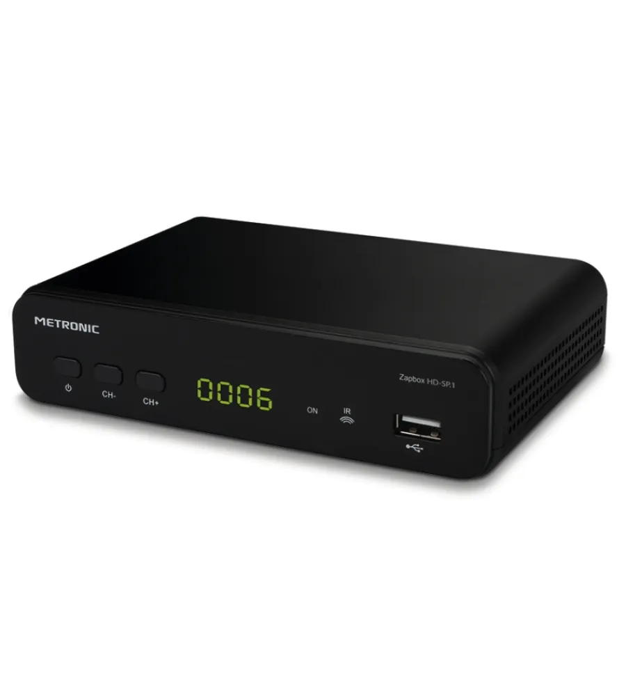 Antenne E Impianti Tv Sat|Decoder digitale terrestre zapbox dvb-t2 hevc hd-sp.1 - metronic