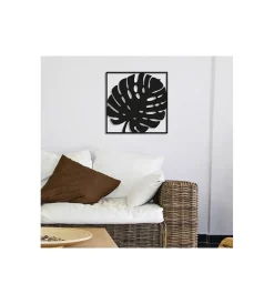 Decorazione Pareti|Decorazione in metallo da muro "leaf", 27,5x27,5 cm