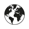 Clearance Decorazione in metallo da muro "world map",  diametro 39,5 cm Decorazione Pareti