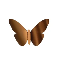 Decorazione Pareti- Decoro murale 3d "bronze butterflies"