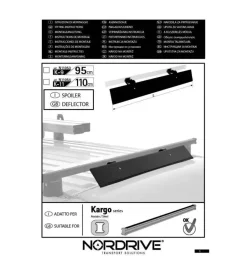Portaggio-Nordrive Deflettore aero kargo k11 - 110 cm  n11054 -