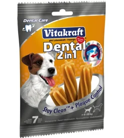 Stick-Vitakraft "dental 2 in 1" small snack da rosicchiare 7 pezzi - .