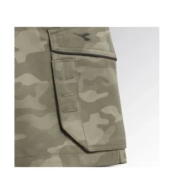 Hot bermuda da lavoro poly camo grigio camouflage, tg. m Pantaloni|Pantaloni