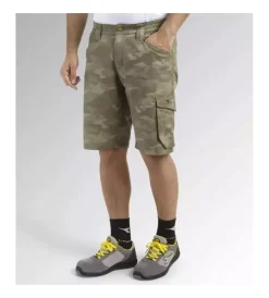 Discount bermuda da lavoro poly camo grigio camouflage, tg xl Pantaloni|Pantaloni