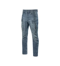 Pantaloni|Pantaloni-Diadora pantaloni da lavoro stone cargo blu, tg. 34