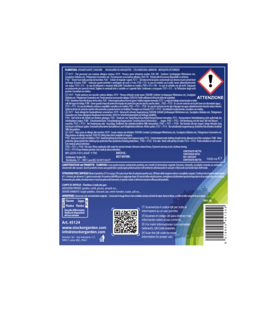 Best Disabituante zanzare "florifens" 1 litro Antiparassitari