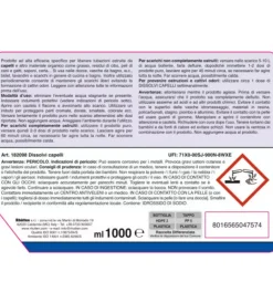 New Disgorgante liquido rhutten dissolvi capelli, 1 litro Detersivi E Accessori