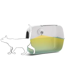 Ferplast Cura Igiene|Dispositivo elettronico per eliminazione cattivi odori nelle lettiere per gatti "genicair" con ricarica tramite usb
