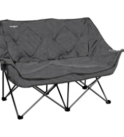 Campeggio-Brunner Divano 2 persone da campeggio "action sofa" in acciaio e poliestere grigio 148x63x44/92 cm