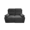 Divani-BellaHome Divano 2 posti "annika" con recliner manuale, 145x93x101 cm