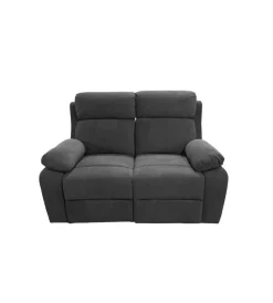 Divani-BellaHome Divano 2 posti "annika" con recliner manuale, 145x93x101 cm
