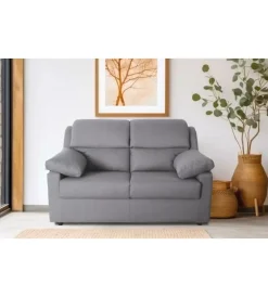Online Divano 2 posti "firenze" grigio tessuto sfoderabile e antimacchia, 150x95x93 cm Divani