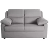 BellaHome Divani|Divano 2 posti "firenze" beige tessuto sfoderabile e antimacchia, 150x95x93 cm