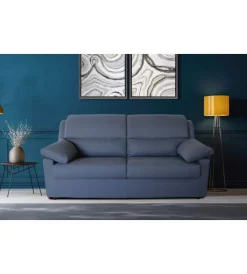 Discount Divano 3 posti "firenze" avio tessuto sfoderabile e antimacchia, 190x95x93 cm Divani