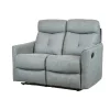 BellaHome Divani|Divano 2 posti "mia" con recliner manuale grigio antracite 127x90x101 cm