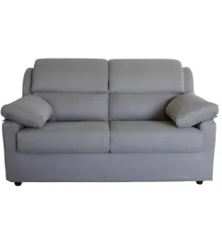 Divani-BellaHome Divano 2 posti maxi "firenze" grigio tessuto sfoderabile e antimacchia, 170x95x93 cm