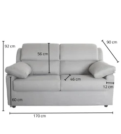 BellaHome Divani|Divano 2 posti maxi 