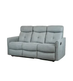 Hot Divano 3 posti "mia" con recliner manuale grigio antracite 179x90x101 cm Divani
