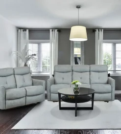 Hot Divano 3 posti "mia" con recliner manuale grigio antracite 179x90x101 cm Divani