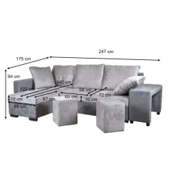 Divani-BellaHome Divano angolare 