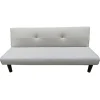 Divani- Divano letto 3 posti "astrid" in tessuto tortora, 168x74x78 cm