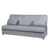 Divani-BellaHome Divano letto 3 posti "fiji" grigio con cassettone contenitore, 183x81x89 cm