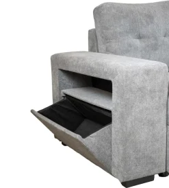 Outlet Divano letto con penisola a destra 