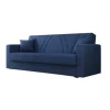 Divani-BellaHome Divano letto "ibiza" 3 posti tessuto blue jeans, 214x81x89 cm