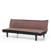 Divani- Divano letto "twist" 3 posti marrone, 184x75x68 cm