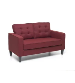 Online Divano "river" 2 posti rosso, 145x78x95 cm Divani