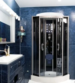 Decor Bagno Docce E Accessori|Doccia idromassaggio "vesta" con sedile 90x90x215 cm
