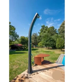 Hot Doccia solare per giardino gre in resina con lavapiedi 25 l - cod. ssr25 Piscine