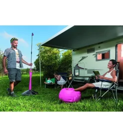 Hot Doccia solare sunny style con acqua calda da esterno - fucsia Piscine