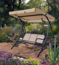 Mobili Da Giardino E Accessori-EuroGarden Dondolo da giardino 3 posti 