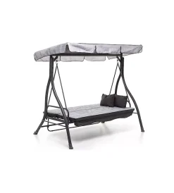 Mobili Da Giardino E Accessori|Dondolo "zanzibar" tre posti con struttura in metallo di colore antracite