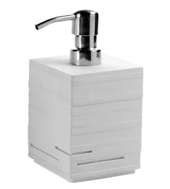 Accessori Bagno|Dosasapone quadrotto bianco
