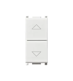 Sale Due pulsanti interbloccati - 1p no+no10a bianco plana Serie Civili