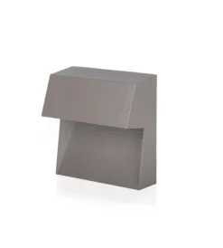 Illuminazione Per Esterno|Faretto led segnapasso a plafone da esterno quadrato vtac grigio 4000k