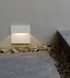 Clearance Faretto led segnapasso a plafone da esterno quadrato vtac bianco 4000k Illuminazione Per Esterno