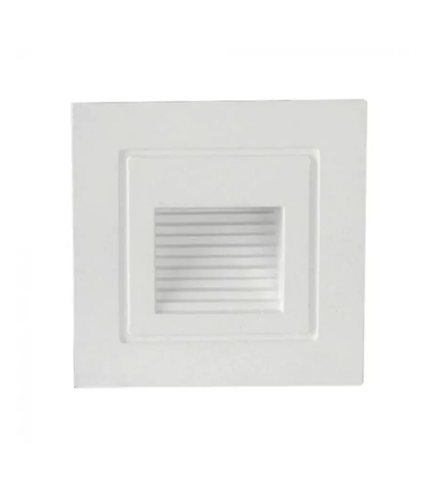 Faretto led segnapasso ad incasso da esterno quadrato vtac bianco 3000k Illuminazione Per Esterno