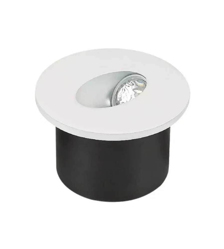 Outlet Faretto led segnapasso ad incasso da esterno rotondo vtac bianco 3000k Illuminazione Per Esterno