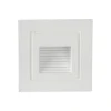 Illuminazione Per Esterno- Faretto led segnapasso ad incasso da esterno quadrato vtac bianco 3000k