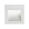 Illuminazione Per Esterno- Faretto led segnapasso ad incasso da esterno quadrato vtac bianco 4000k