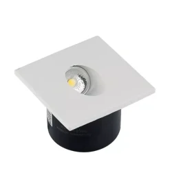 Illuminazione Per Esterno- Faretto led segnapasso ad incasso da esterno quadrato vtac bianco 3000k